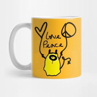 Love Peace Monster Mug